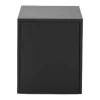 New Works Tische-Beistelltisch Mass mit Schublade, schwarz gebeizte Eiche