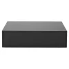 New Works Tische-Beistelltisch Mass High mit Schublade, schwarz gebeizte Eiche