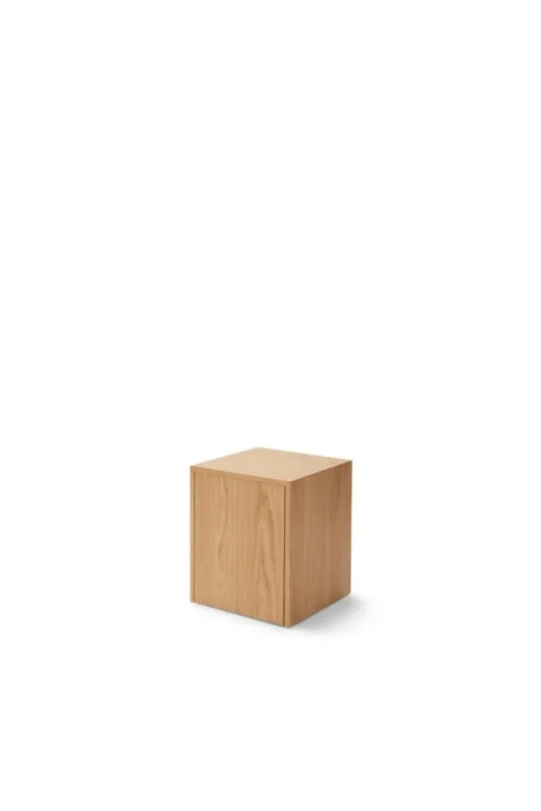 New Works Tische-Beistelltisch Mass mit Schublade, Eiche