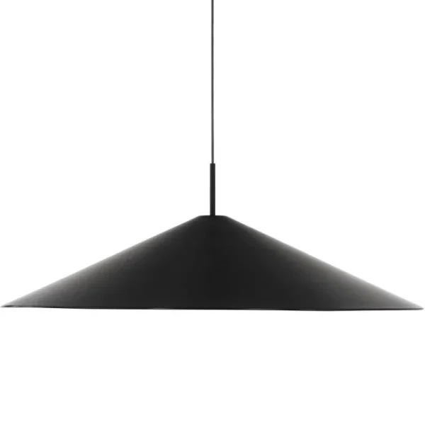 New Works Deckenleuchten-Brolly Pendelleuchte, 90 cm, schwarz, eloxiert