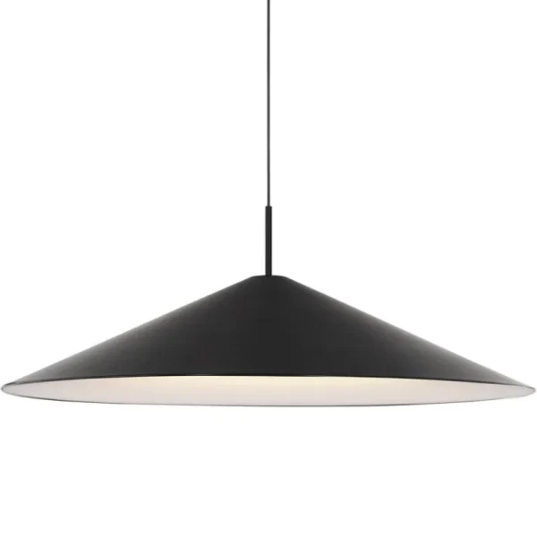 New Works Deckenleuchten-Brolly Pendelleuchte, 90 cm, schwarz, eloxiert