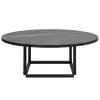 GUBI Tische-New Works Couchtisch Florence 90 cm, Schwarz  –  schwarzer Marmor