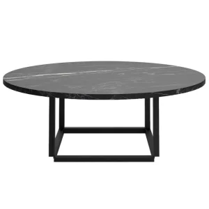 GUBI Tische-New Works Couchtisch Florence 90 cm, Schwarz  –  schwarzer Marmor