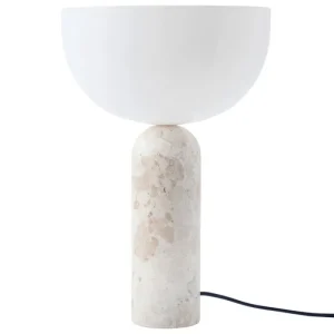 GUBI Tischlampen-New Works Kizu Tischleuchte, groß, Kunis Breccia Marmor