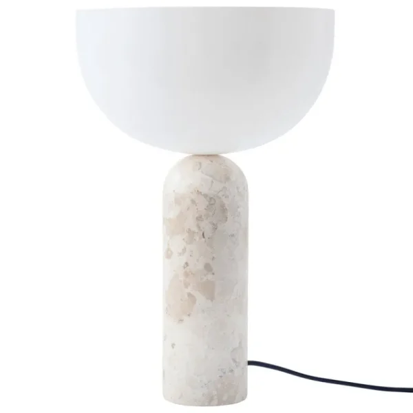 GUBI Tischlampen-New Works Kizu Tischleuchte, groß, Kunis Breccia Marmor