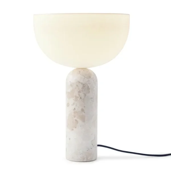 GUBI Tischlampen-New Works Kizu Tischleuchte, groß, Kunis Breccia Marmor