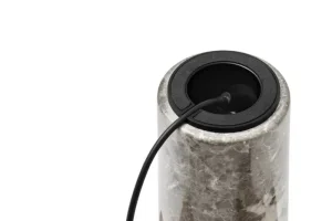 Flos Tragbare Lampen-New Works Kizu Tischleuchte, Gris du Marais Marmor