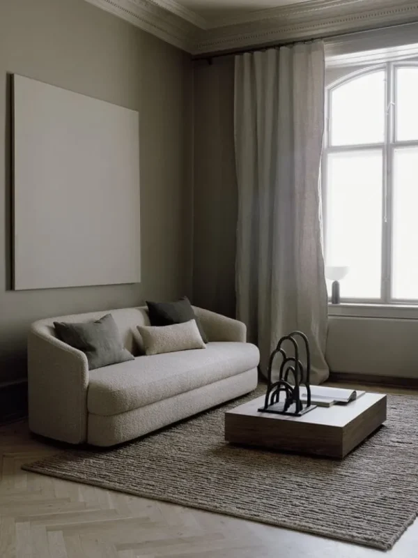 New Works Tische-Mass Wide Couchtisch, Walnuss
