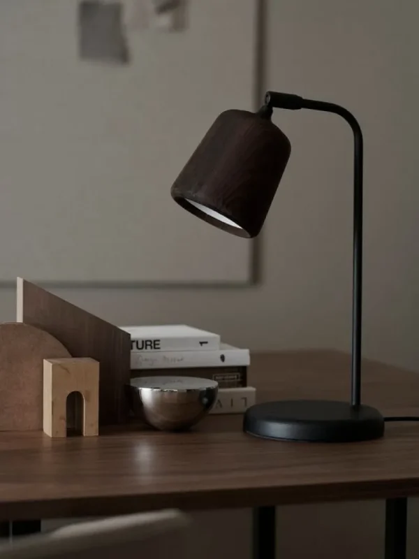 Artemide Schreibtischlampen | Tischlampen-New Works Material Tischleuchte, Räuchereiche