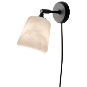 New Works Wandleuchten-Material Wandleuchte, The Black Sheep Edition, weißer Marmor