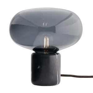 New Works Tischlampen-Tischleuchte Karl-Johan, schwarzer Marmor