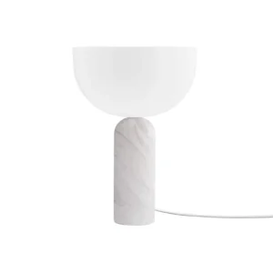 New Works Tischlampen-Tischleuchte Kizu klein, weißer Marmor