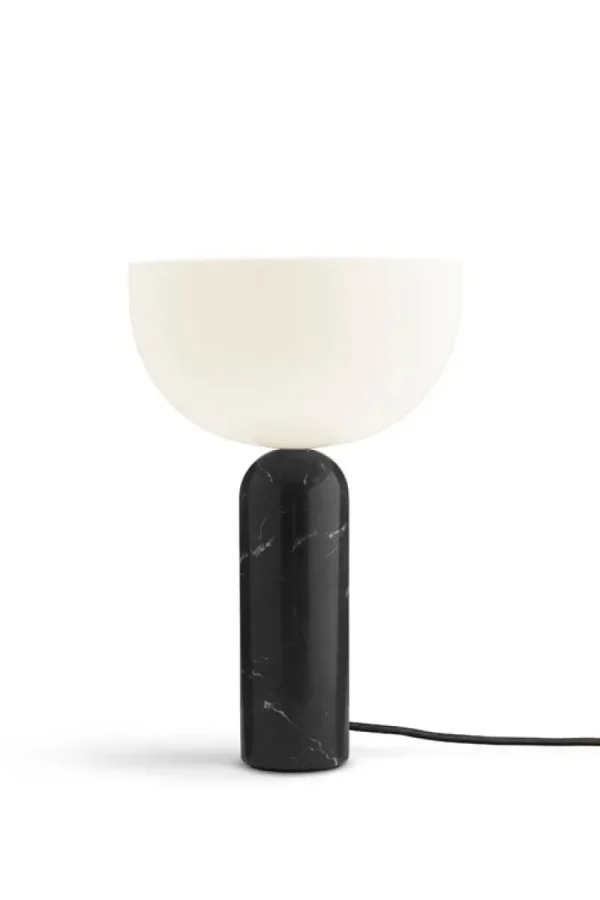 New Works Tischlampen-Tischleuchte Kizu groß, schwarzer Marmor