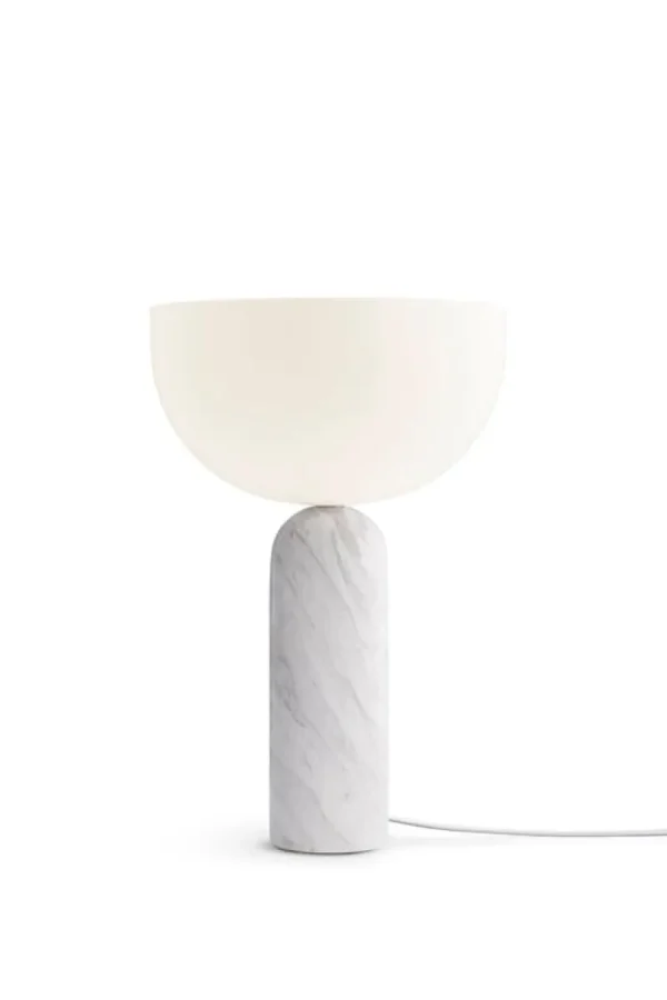 Sammode Tischlampen-New Works Tischleuchte Kizu, groß, weißer Marmor