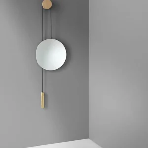 New Works Badezimmerspiegel | Spiegel^Wandspiegel Rise & Shine, Messing
