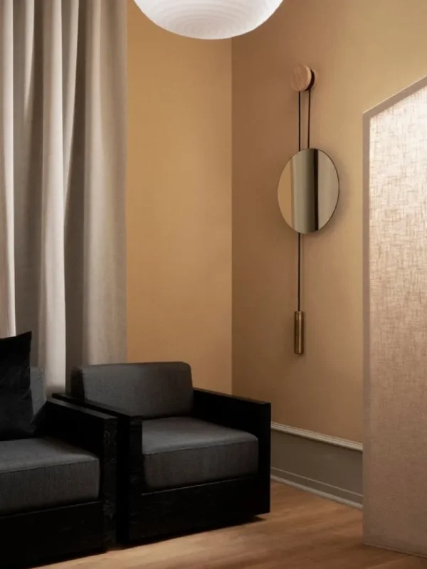 New Works Badezimmerspiegel | Spiegel^Wandspiegel Rise & Shine, Messing