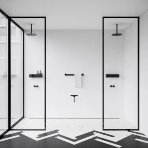 Nichba Badezimmeraccessoires^Badregal 40, Schwarz