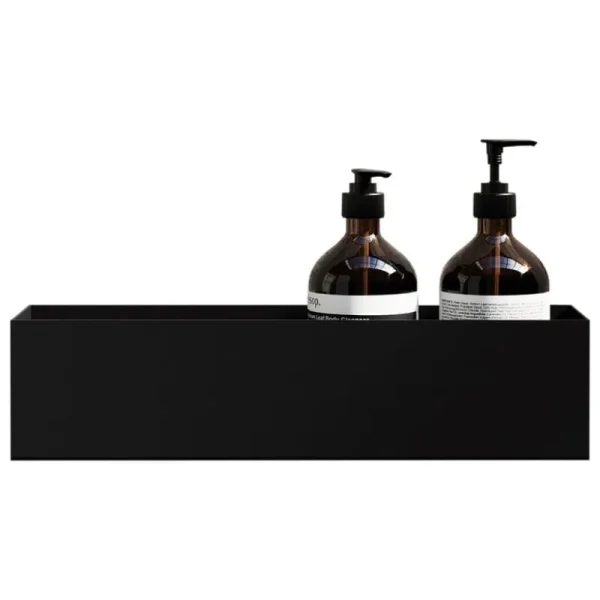 Nichba Badezimmeraccessoires^Badregal 40, Schwarz