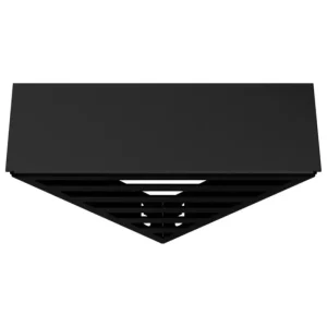 Nichba Badezimmeraccessoires^Badregal für die Ecke, Schwarz