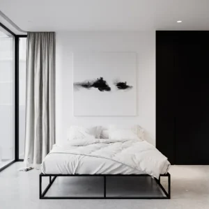 ferm LIVING Betten-Nichba Bettgestell, Schwarz