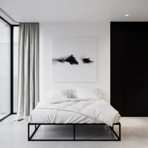 ferm LIVING Betten-Nichba Bettgestell, Schwarz