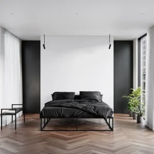ferm LIVING Betten-Nichba Bettgestell, Schwarz