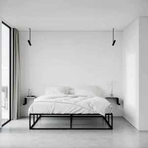 ferm LIVING Betten-Nichba Bettgestell, Schwarz