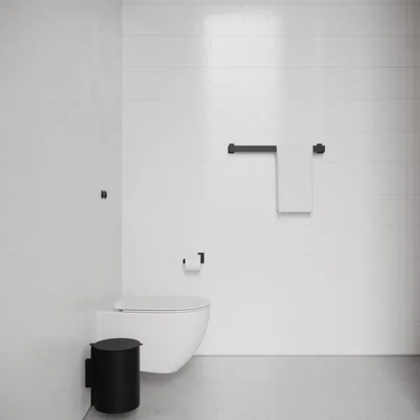 Nichba Abfalleimer | Badezimmeraccessoires^Kosmetikeimer, Schwarz