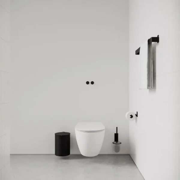 Nichba Abfalleimer | Badezimmeraccessoires^Kosmetikeimer, Schwarz