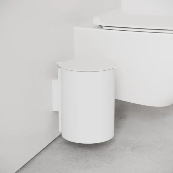 Nichba Abfalleimer | Badezimmeraccessoires^Kosmetikeimer, Weiß