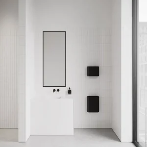 Nichba Abfalleimer | Badezimmeraccessoires^Papierkorb, Schwarz