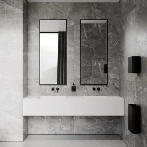 Nichba Abfalleimer | Badezimmeraccessoires^Papierkorb, Schwarz