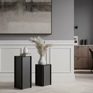 HAY Tische-Nichba Pedestal 45 Beistelltisch, Schwarz