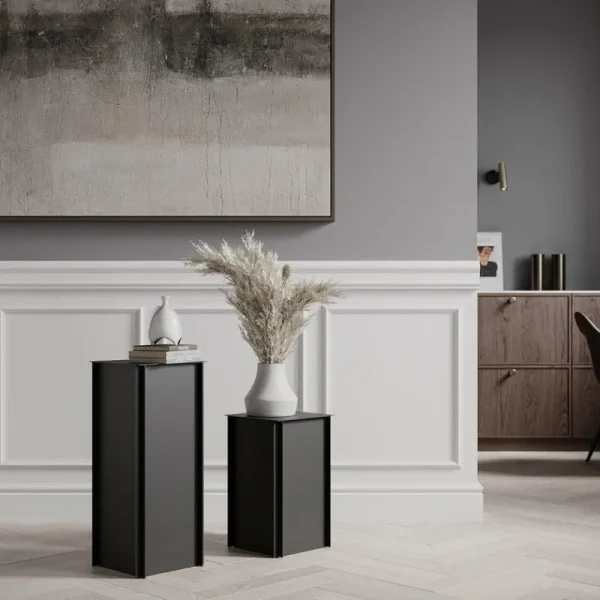 HAY Tische-Nichba Pedestal 45 Beistelltisch, Schwarz
