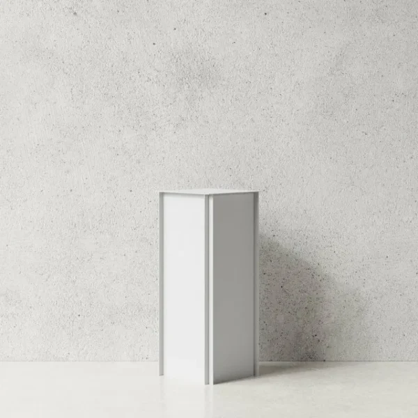 Audo Copenhagen Tische-Nichba Pedestal 65 Beistelltisch, Weiß