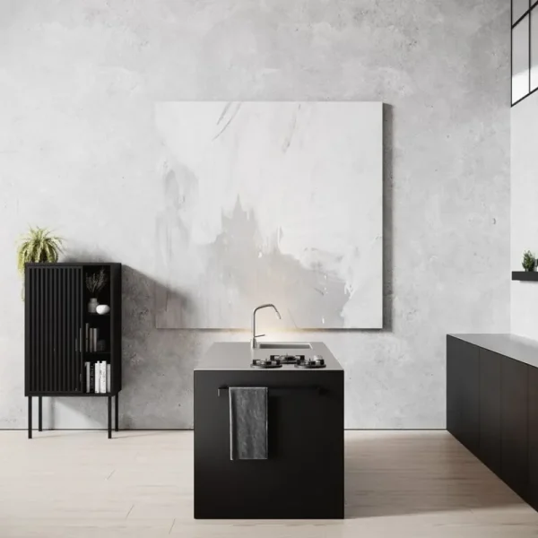 Poiat Aufbewahrungsmöbel-Nichba Schrank, Schwarz