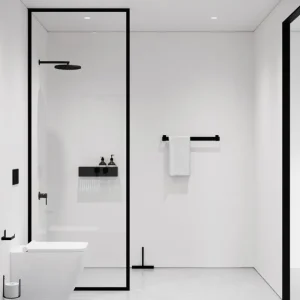 Nichba Badezimmeraccessoires^Toilettenpapierhalter Extra, Schwarz