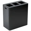 Niimaar Papierkörbe & Recycling-behälter | Abfalleimer^Ecogrande Forever Bin Recyclingstation, 3 Öffnungen, Cool Black