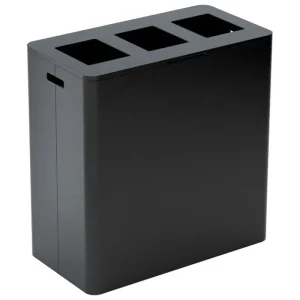 Niimaar Papierkörbe & Recycling-behälter | Abfalleimer^Ecogrande Forever Bin Recyclingstation, 3 Öffnungen, Cool Black