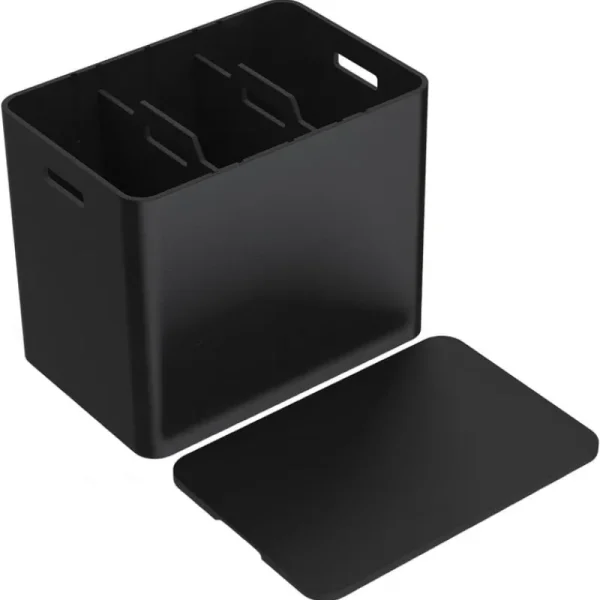 Niimaar Papierkörbe & Recycling-behälter | Abfalleimer^Ecosmol Forever Bin Recyclingstation, Schwarz