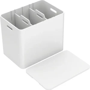 Niimaar Papierkörbe & Recycling-behälter | Abfalleimer^Ecosmol Forever Bin Recyclingstation, Weiß