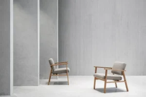 Artek Sitzgelegenheiten-Nikari Archetyp Sessel, Eiche - grau, Steelcut Trio 616