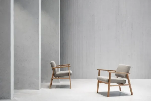Artek Sitzgelegenheiten-Nikari Archetyp Sessel, Eiche - grau, Steelcut Trio 616