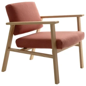 Artek Sitzgelegenheiten-Nikari Archetyp Sessel, Esche - rot, Steelcut Trio 636