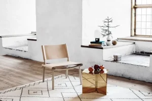 Nikari Sitzgelegenheiten-December Stuhl, Esche/Naturleder