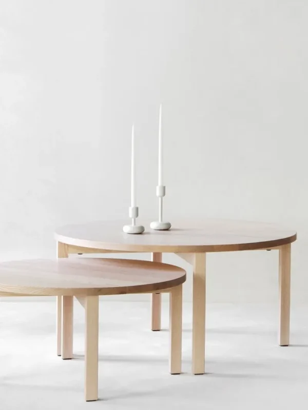 Vitra Tische-Nikari Runder Periferia Couchtisch, 70 cm, Esche