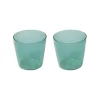Nine Gläser Und Tassen^Milchglas, 2er-Set, aqua