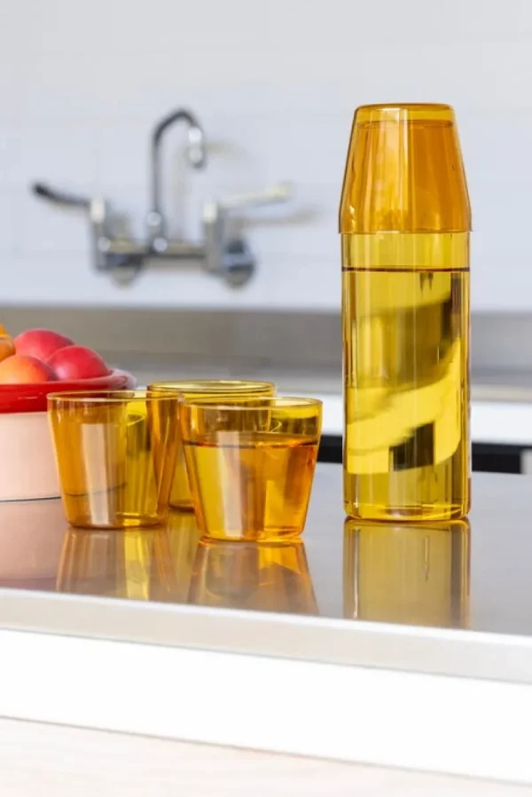 Nine Gläser Und Tassen^Milchglas, 2er-Set, gelb