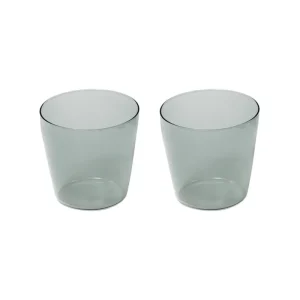 Nine Gläser Und Tassen^Milchglas, 2er-Set, grau