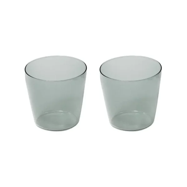 Nine Gläser Und Tassen^Milchglas, 2er-Set, grau